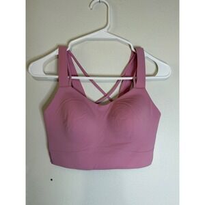 Lululemon Like A Cloud Longline Bra Size 6 D/DD Pink Frosting NWT
